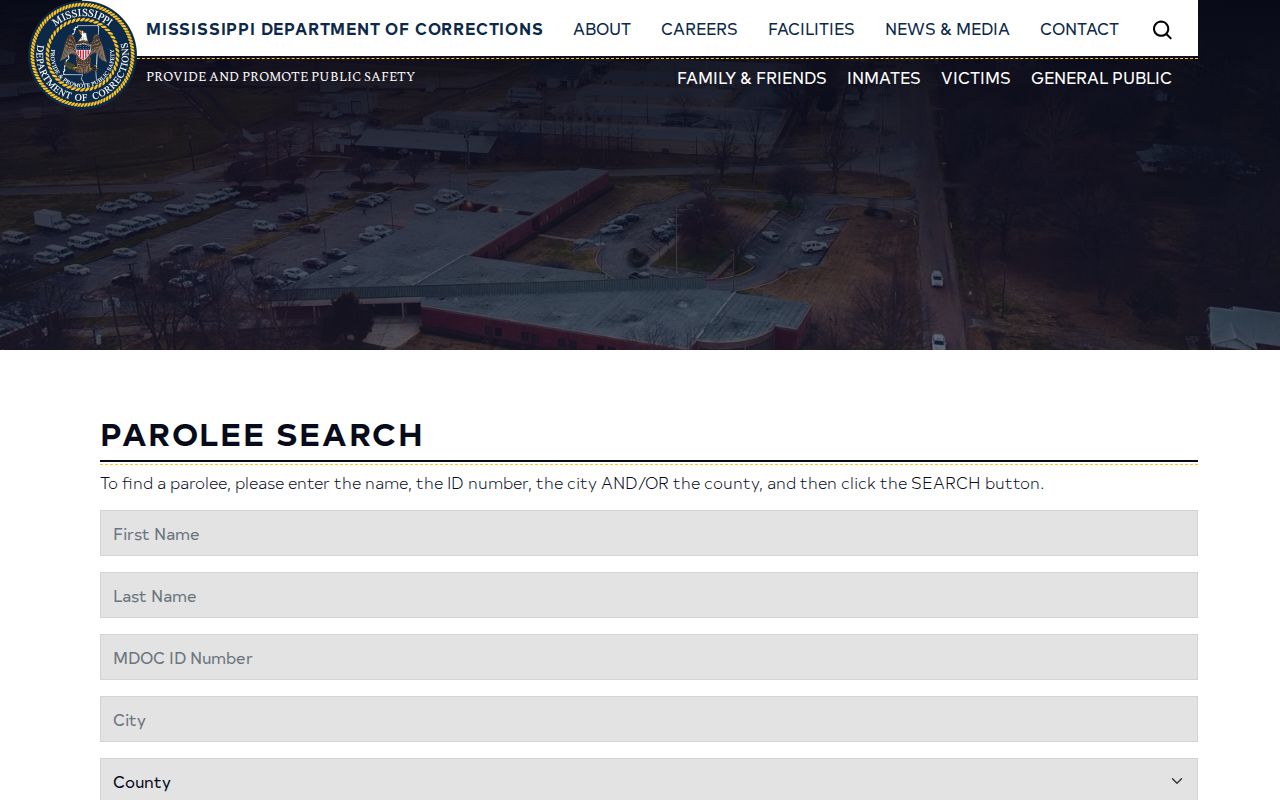 MDOC Community Corrections Hancock County parolee search